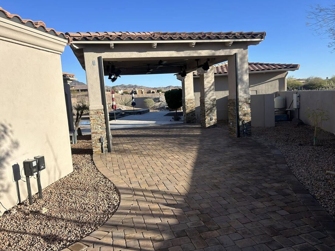 Ramada Paver Patio by Havasu Pavers in Lake Havasu City