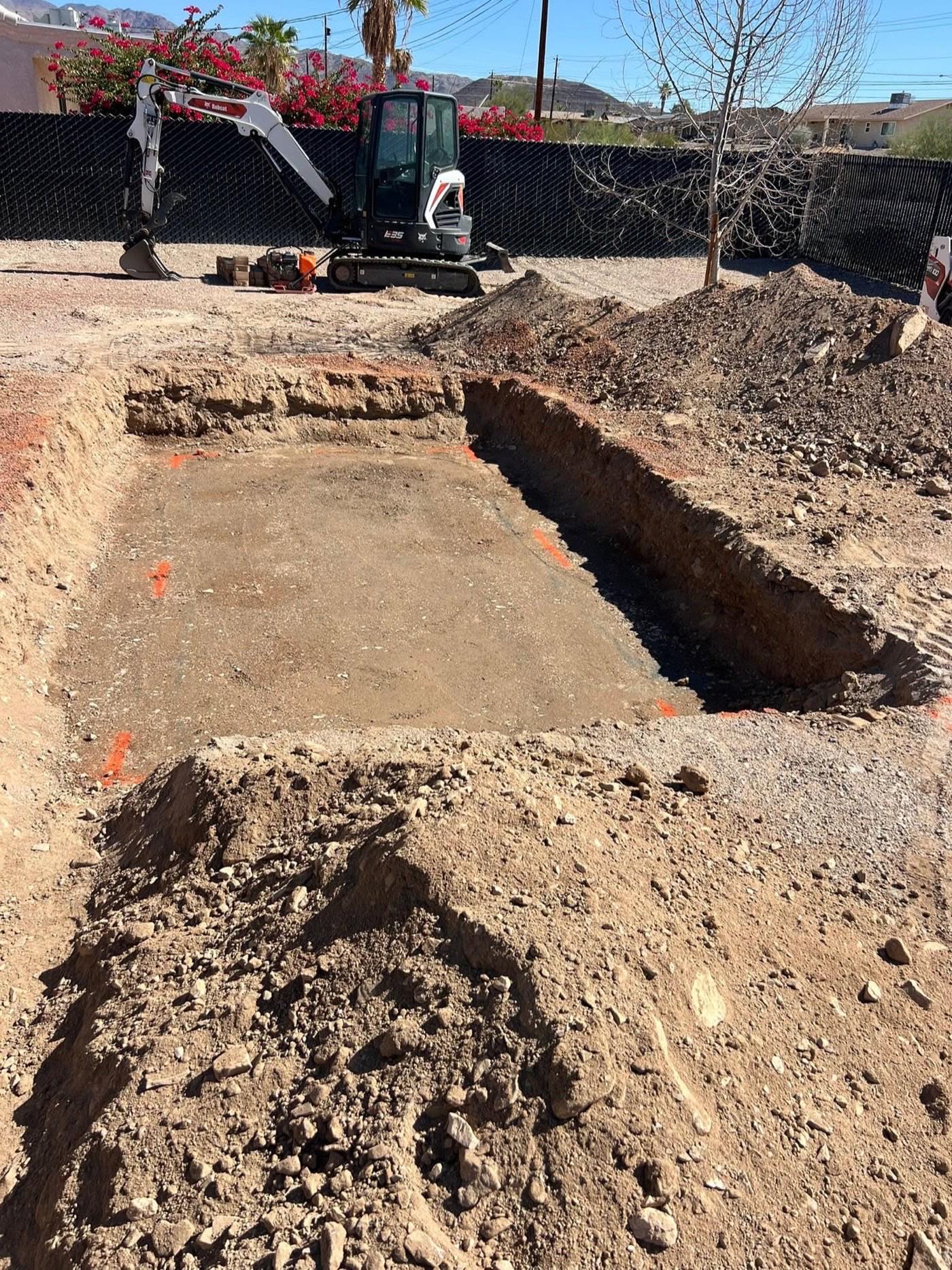 Grading by Havasu Pavers in Lake Havasu City